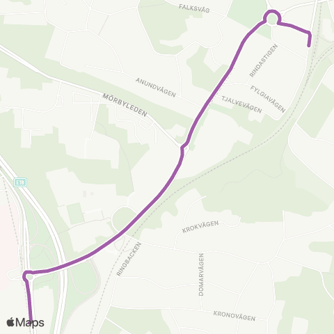 SL Ersätter Roslagsbanan map