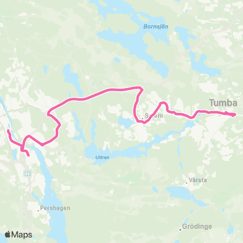 SL Ersätter Pendeltåget map