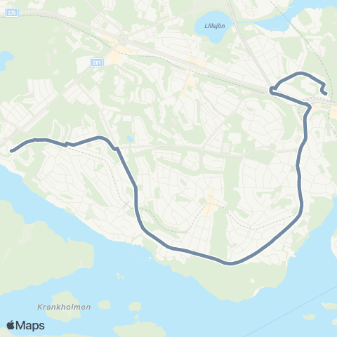 SL Ersätter Nockebybanan map