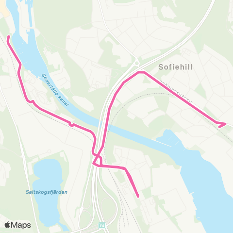 SL Ersätter Pendeltåget map