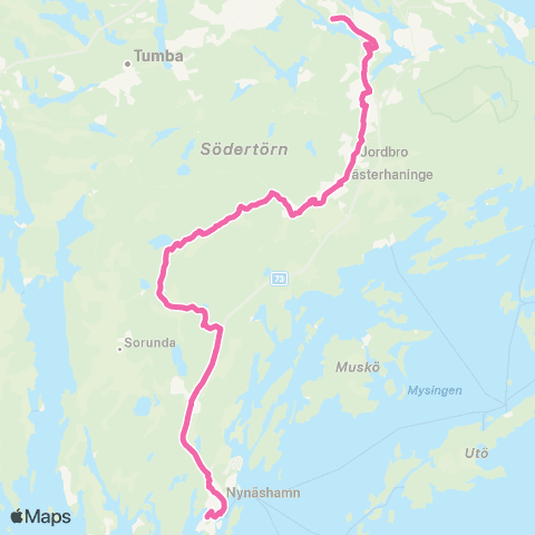 SL Ersätter Pendeltåget map