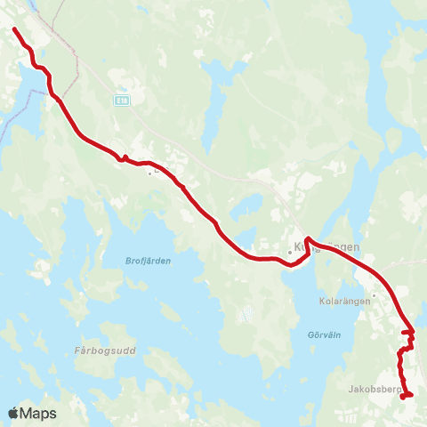 SL Ersätter Pendeltåget map