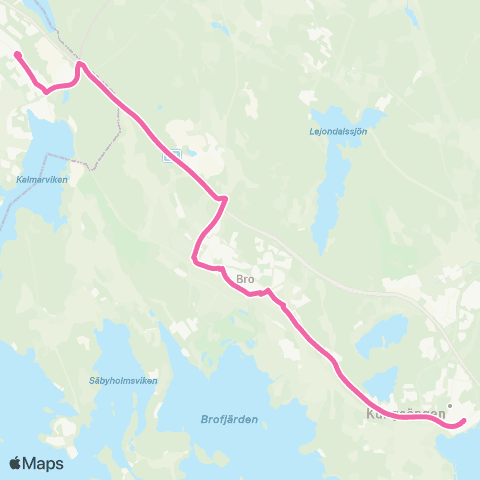 SL Ersätter Pendeltåget map