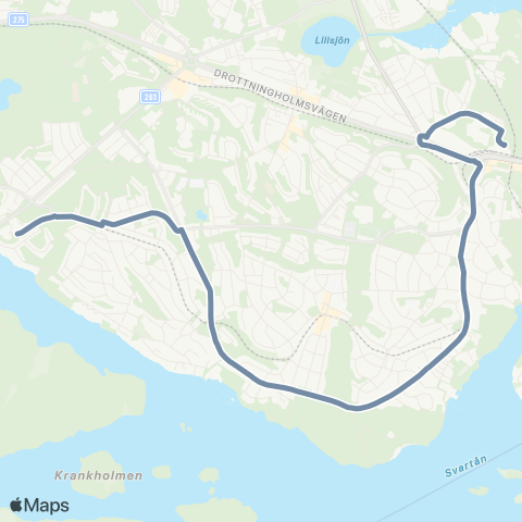 SL Ersätter Nockebybanan map