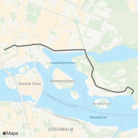 SL Ersätter Spårväg City map