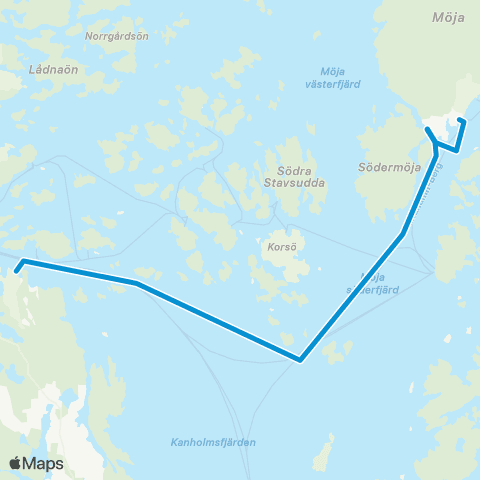 SL Båtlinje map