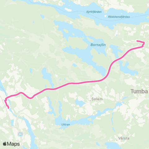 SL Ersätter Pendeltåget map