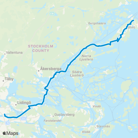 SL Båtlinje map