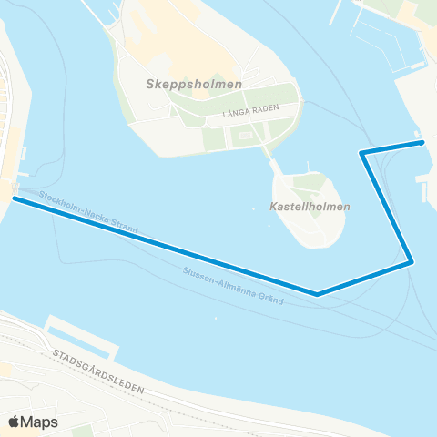 SL Djurgårdsfärjan map