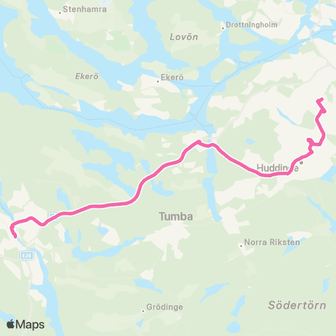 SL Ersätter Pendeltåget map