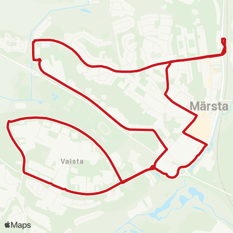 SL Busslinje map