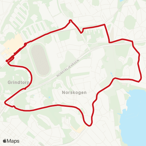 SL Busslinje map