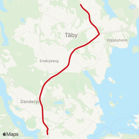 SL Busslinje map