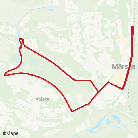 SL Busslinje map