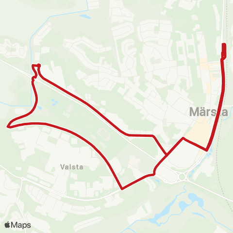 SL Busslinje map