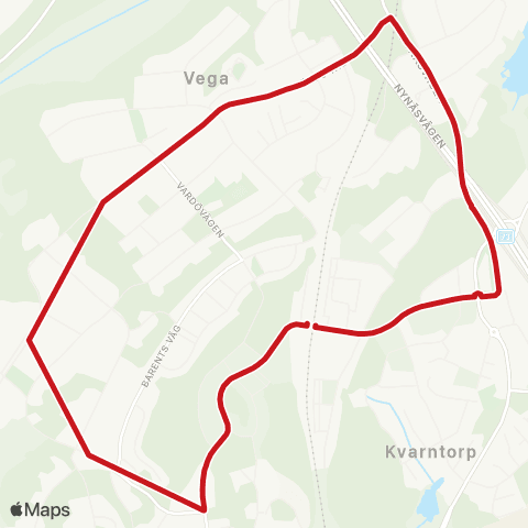 SL Busslinje map