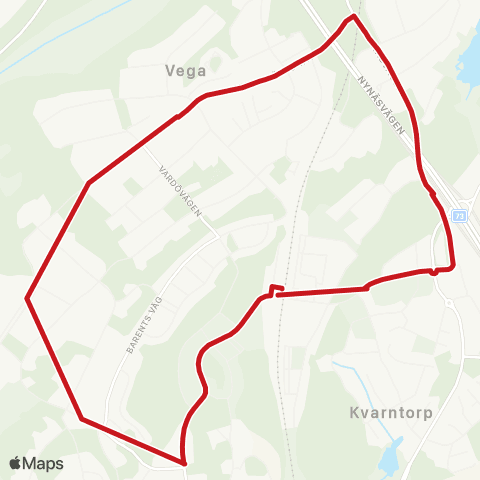 SL Busslinje map