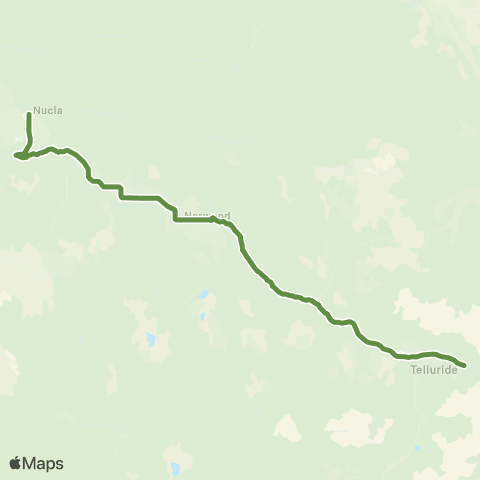 SMART Telluride Nucla / Naturita map