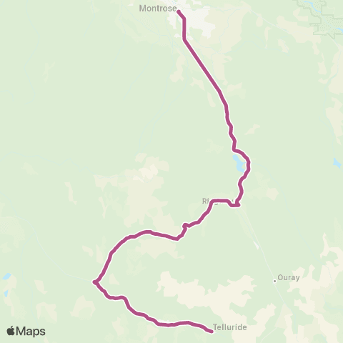 SMART Telluride Montrose / Telluride map