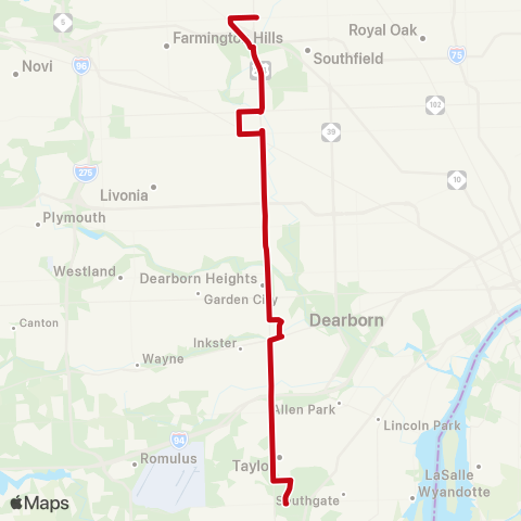 SMART Telegraph South map
