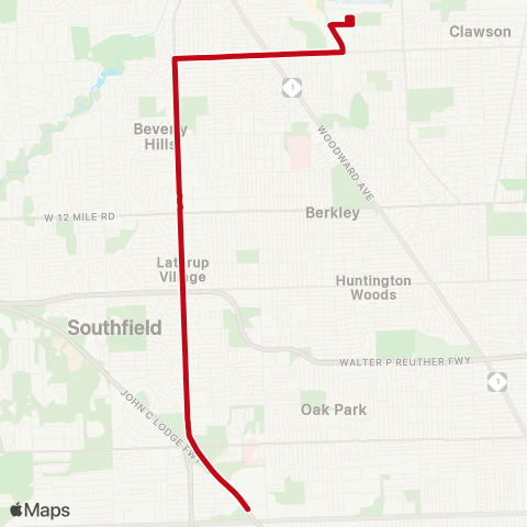 SMART Southfield map