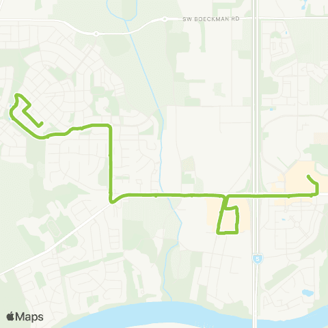 SMART V-Villebois Shopping Shuttle map