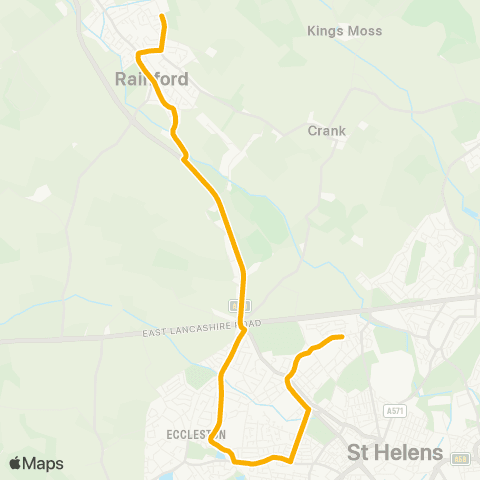 Stagecoach School Routes  map