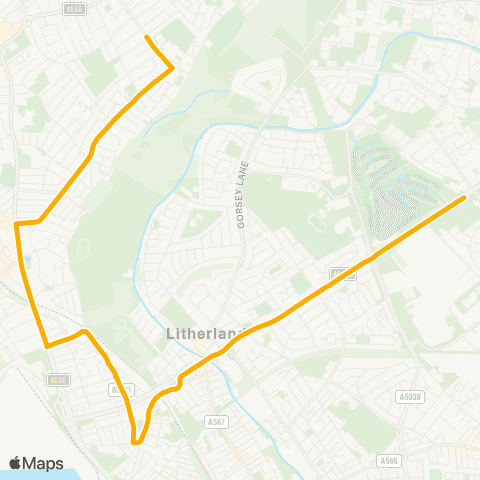 Stagecoach School Routes  map