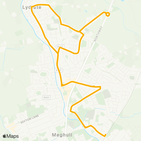 Stagecoach Merseyside and South Lancashire  map