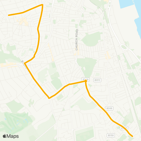 Stagecoach School Routes  map