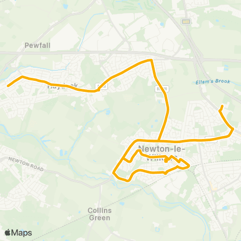 Stagecoach School Routes  map
