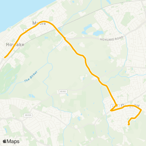 Stagecoach School Routes  map