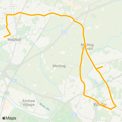 Stagecoach School Routes  map