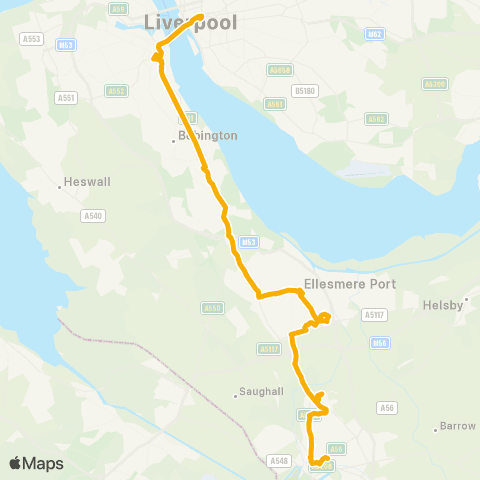 Stagecoach Merseyside and South Lancashire  map