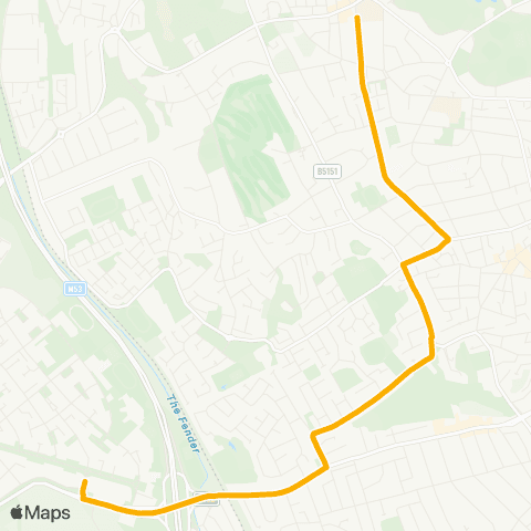 Stagecoach School Routes  map