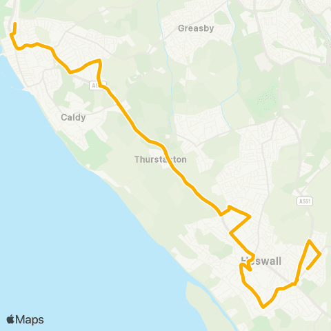 Stagecoach School Routes  map