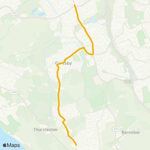 Stagecoach School Routes  map