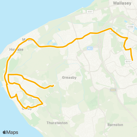 Stagecoach School Routes  map