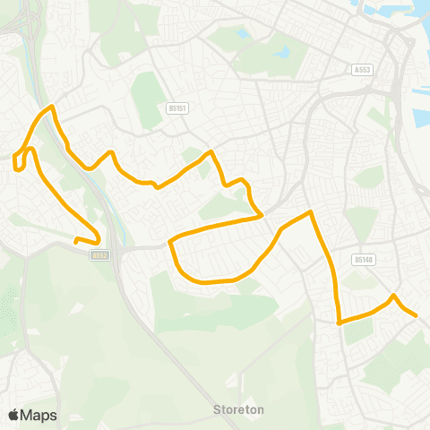 Stagecoach School Routes  map