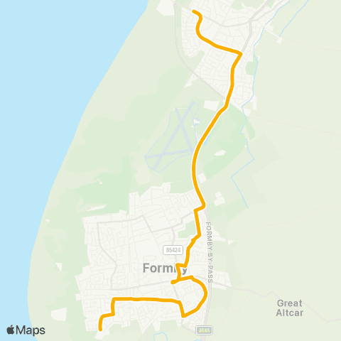 Stagecoach School Routes  map