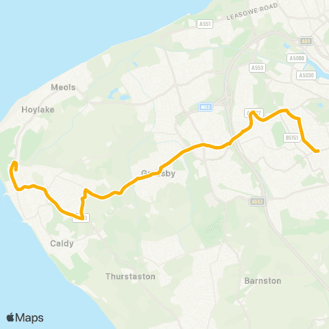 Stagecoach School Routes  map