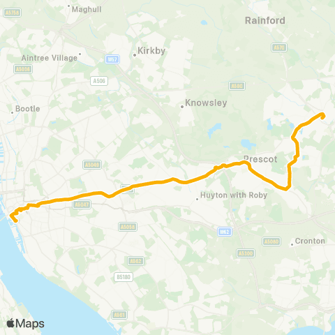 Stagecoach Merseyside and South Lancashire  map