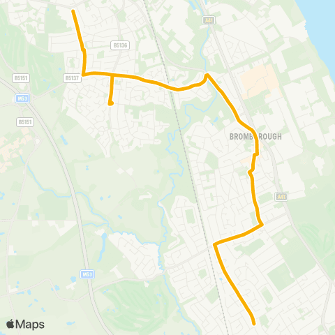 Stagecoach School Routes  map