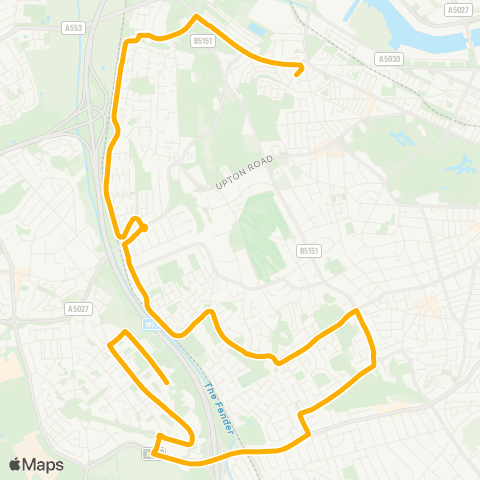 Stagecoach School Routes  map