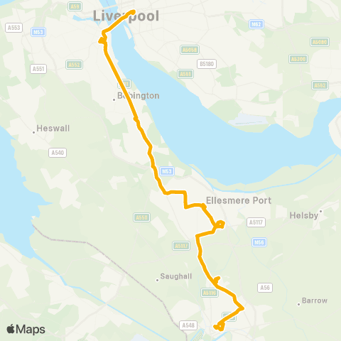Stagecoach Merseyside and South Lancashire  map