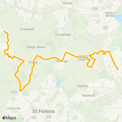 Stagecoach Merseyside and South Lancashire  map