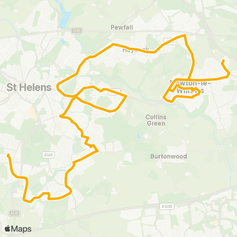 Stagecoach School Routes  map