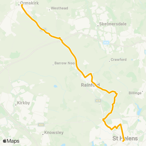 Stagecoach Merseyside and South Lancashire  map