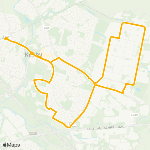 Stagecoach Merseyside and South Lancashire  map