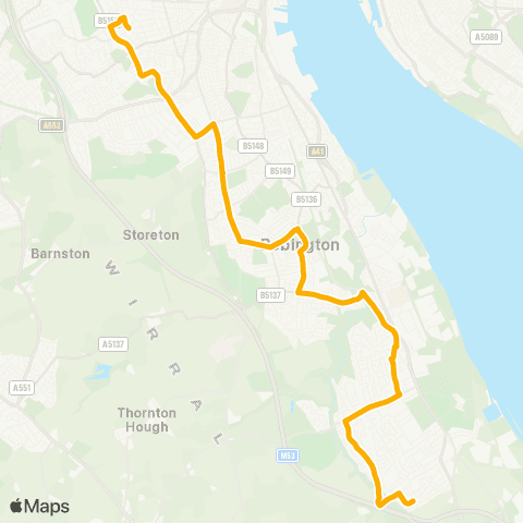 Stagecoach School Routes  map